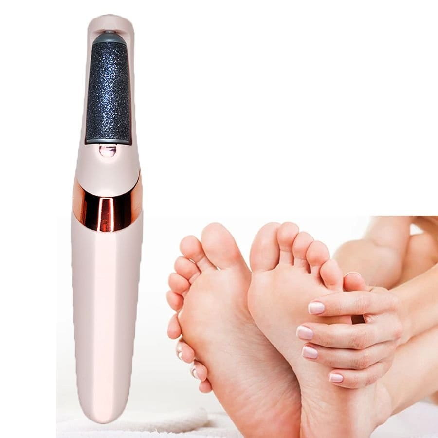 Lixador de Pé Elétrico - Esfoliador Tira Calos Pedicure Portátil Lixa Elimina Calo Portátil Usb Pilha