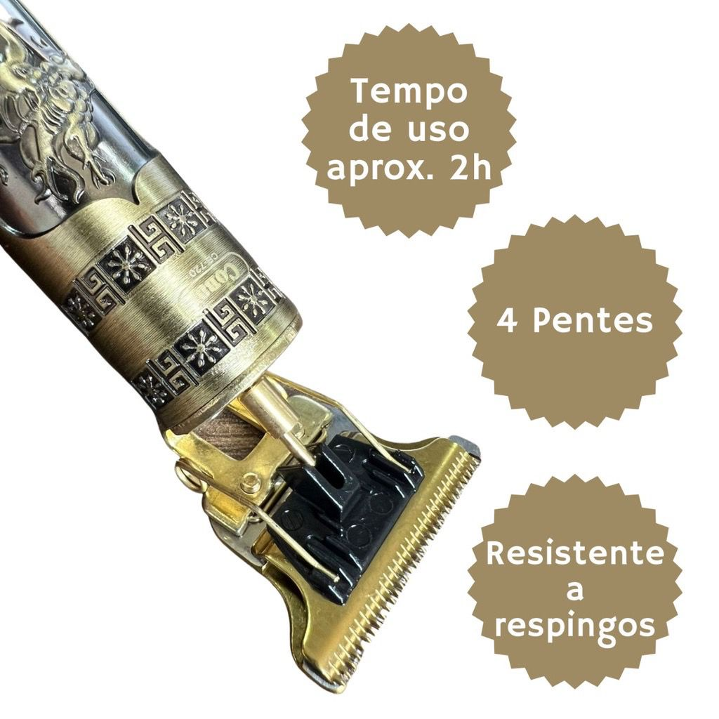 Máquina De Cortar Cabelo Aparelho Barbeador Elétrico Para Fazer Barba Cortador USB Profissional