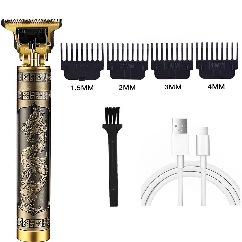 Máquina De Cortar Cabelo Aparelho Barbeador Elétrico Para Fazer Barba Cortador USB Profissional