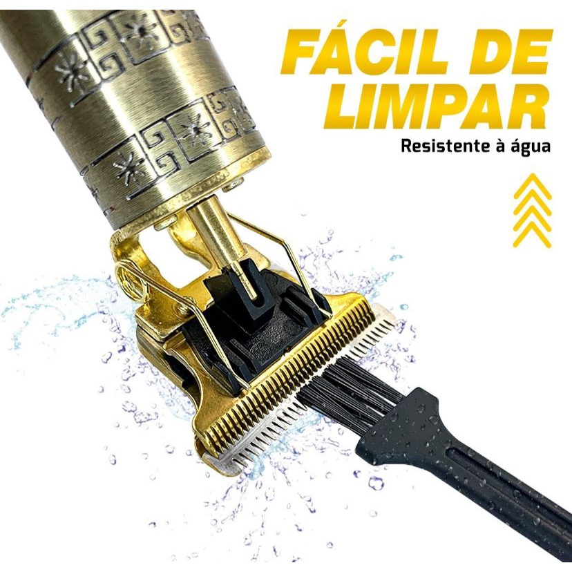 Máquina De Cortar Cabelo Aparelho Barbeador Elétrico Para Fazer Barba Cortador USB Profissional