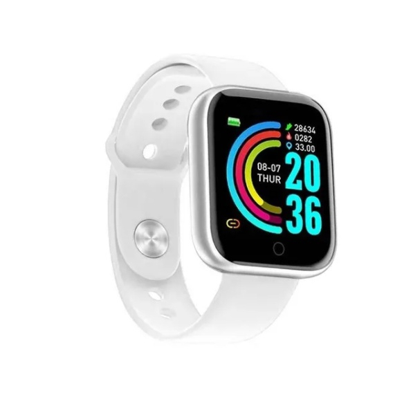 Smartwatch D20 - Relógio Inteligente y68 Esportivo Bluetooth Android/iOS - Com foto Na Tela