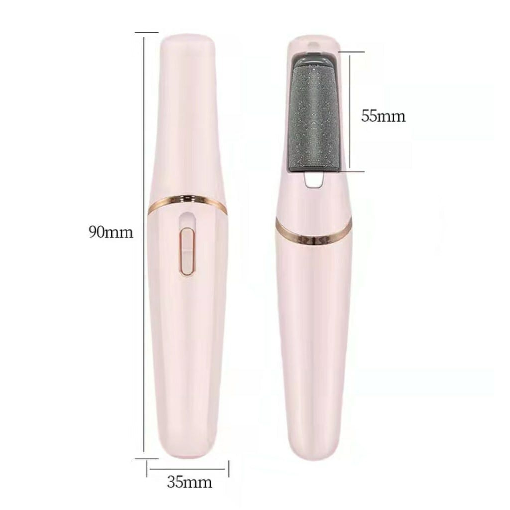 Lixador de Pé Elétrico - Esfoliador Tira Calos Pedicure Portátil Lixa Elimina Calo Portátil Usb Pilha