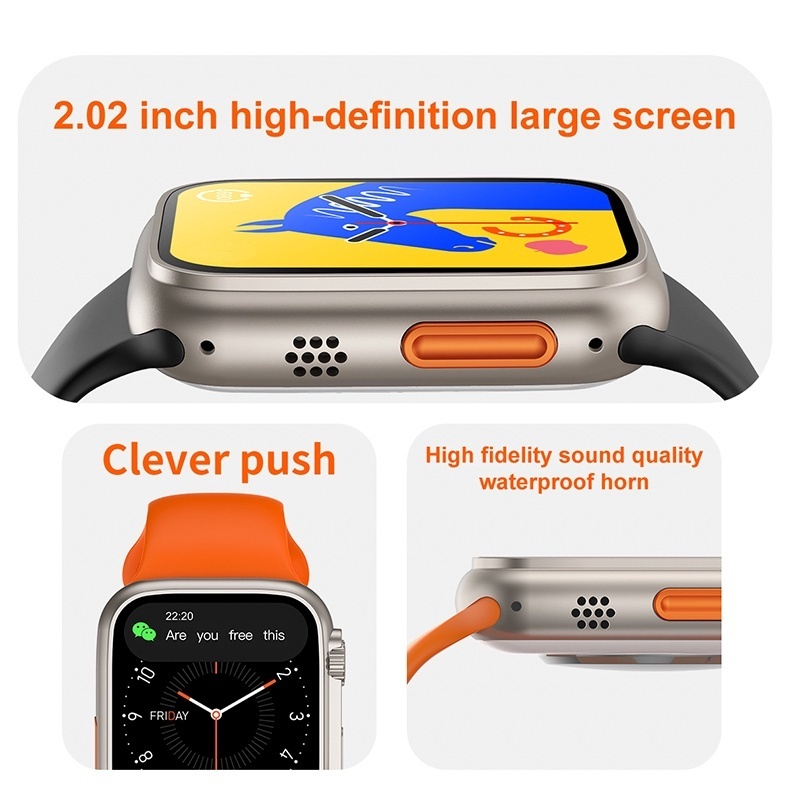T900 Ultra Smart Watch Series Bluetooth Call IP67 À Prova D'água 49mm 2.09 Polegadas Tela Grande Smartwatch T800