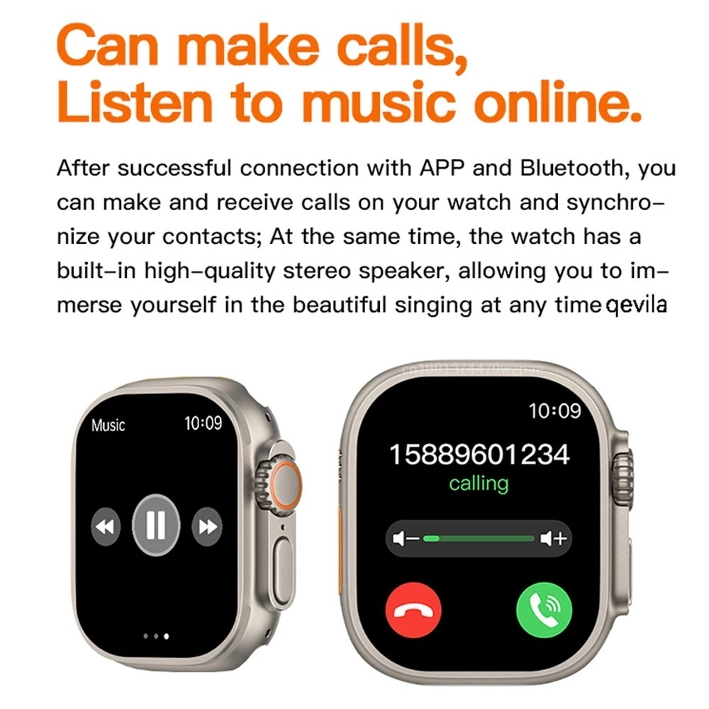 T900 Ultra Smart Watch Series Bluetooth Call IP67 À Prova D'água 49mm 2.09 Polegadas Tela Grande Smartwatch T800