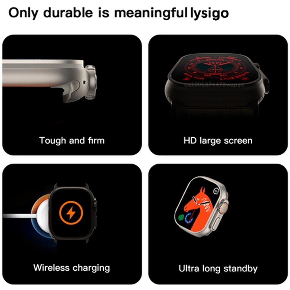 T900 Ultra Smart Watch Series Bluetooth Call IP67 À Prova D'água 49mm 2.09 Polegadas Tela Grande Smartwatch T800