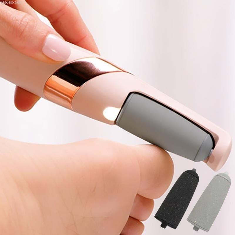 Lixador de Pé Elétrico - Esfoliador Tira Calos Pedicure Portátil Lixa Elimina Calo Portátil Usb Pilha