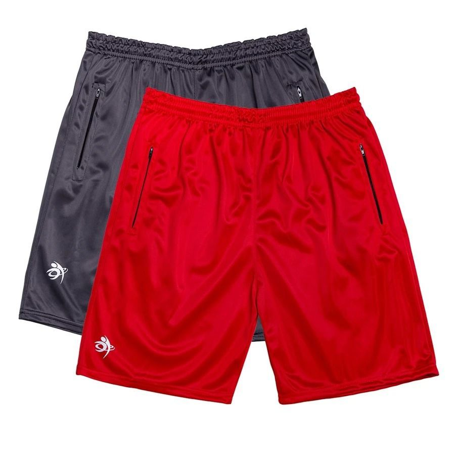 KIT 2 SHORTS (DRY-FIT) BERMUDA COM ZIPER NO BOLSO