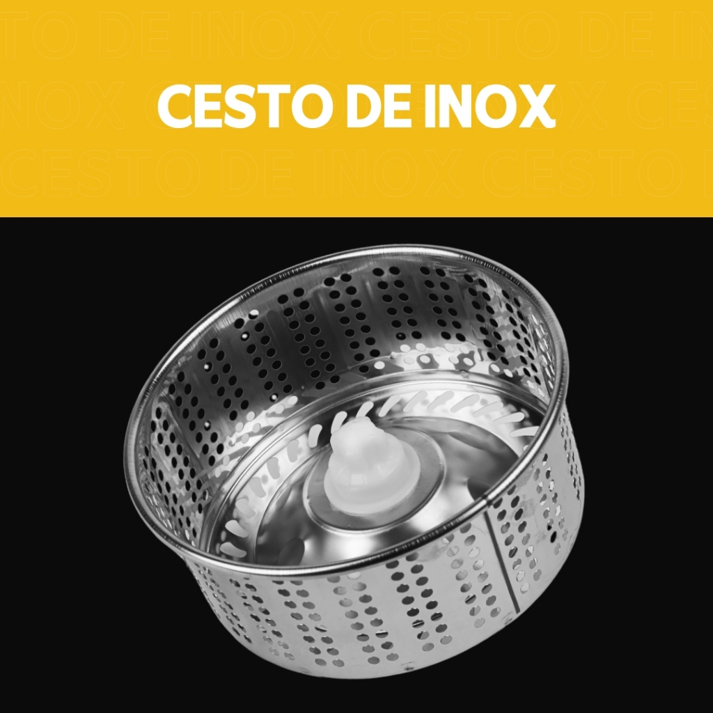 Mop Girátorio Cleaner Profissional – Balde com Centrífuga 14L + Refil Duplo e Cabo Reforçado - MN