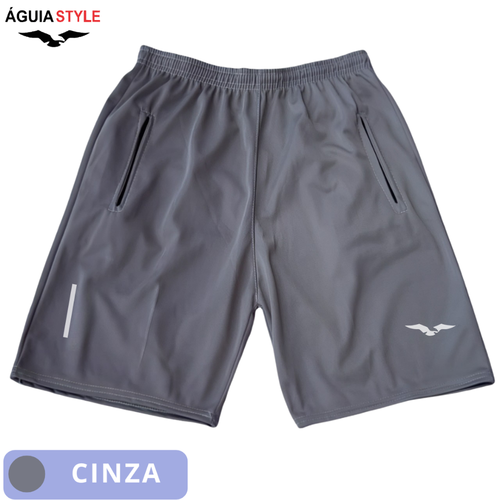 Bermuda Esportiva Com Refletivo Masculina Short Para Corridas e Academia