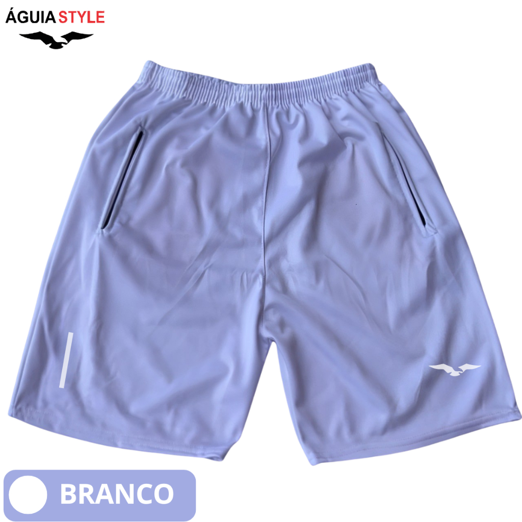 Bermuda Esportiva Com Refletivo Masculina Short Para Corridas e Academia