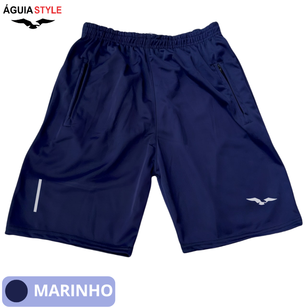 Bermuda Esportiva Com Refletivo Masculina Short Para Corridas e Academia