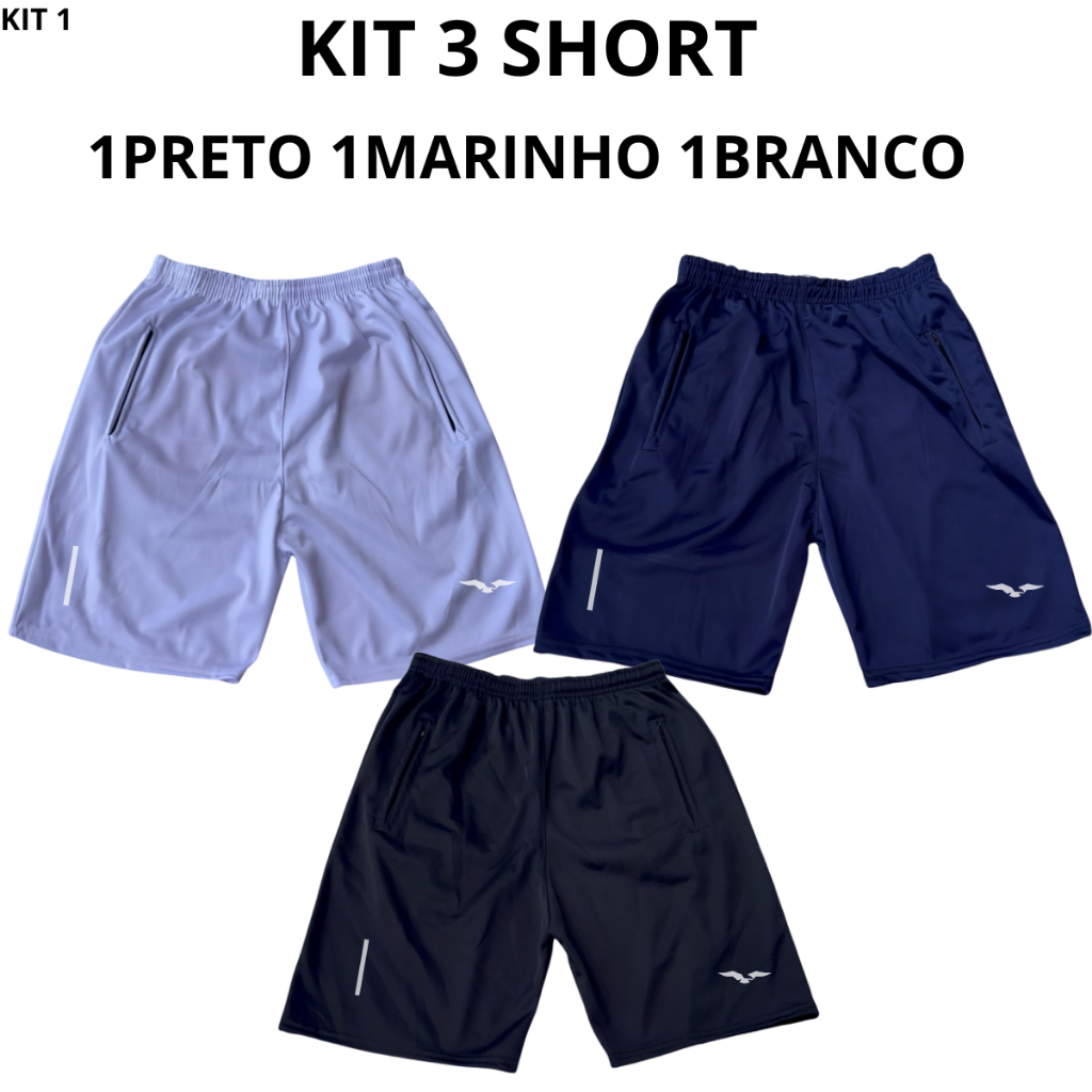 Bermuda Esportiva Com Refletivo Masculina Short Para Corridas e Academia