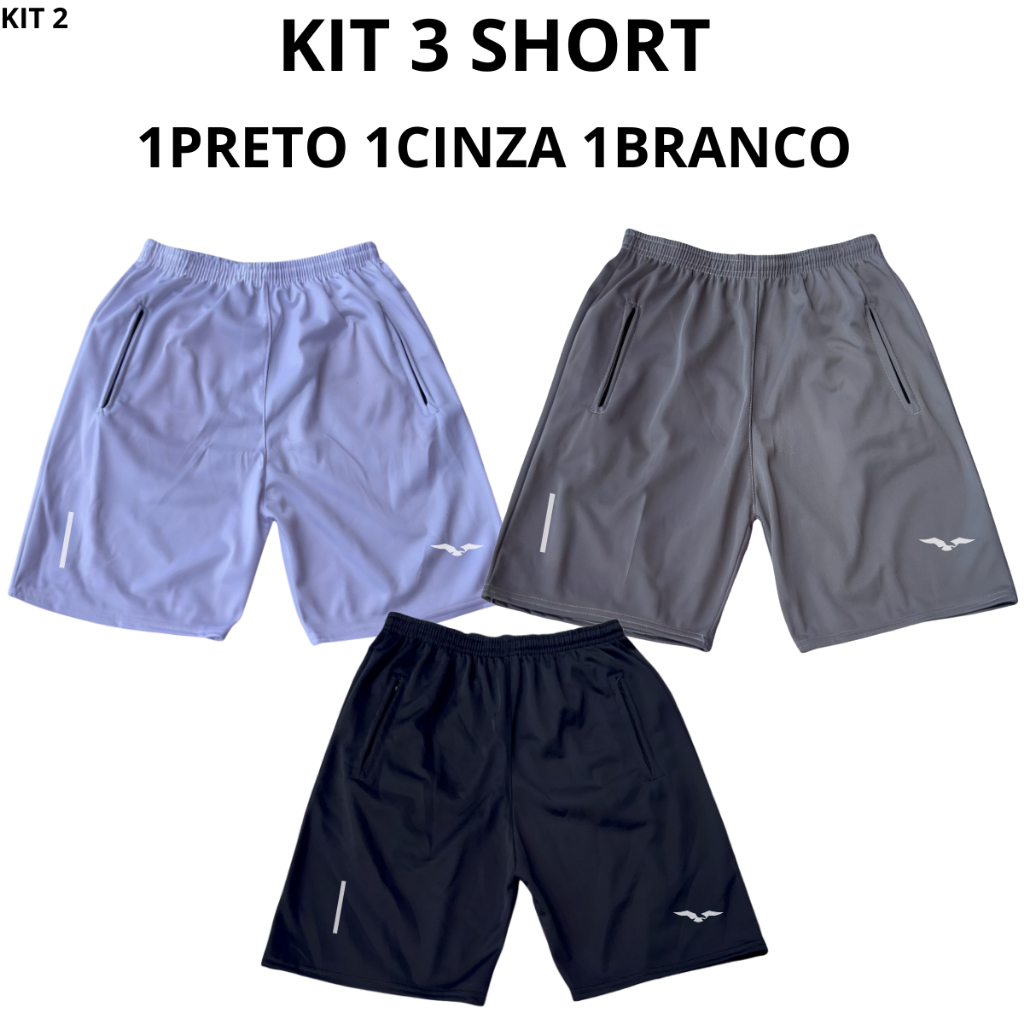 Bermuda Esportiva Com Refletivo Masculina Short Para Corridas e Academia
