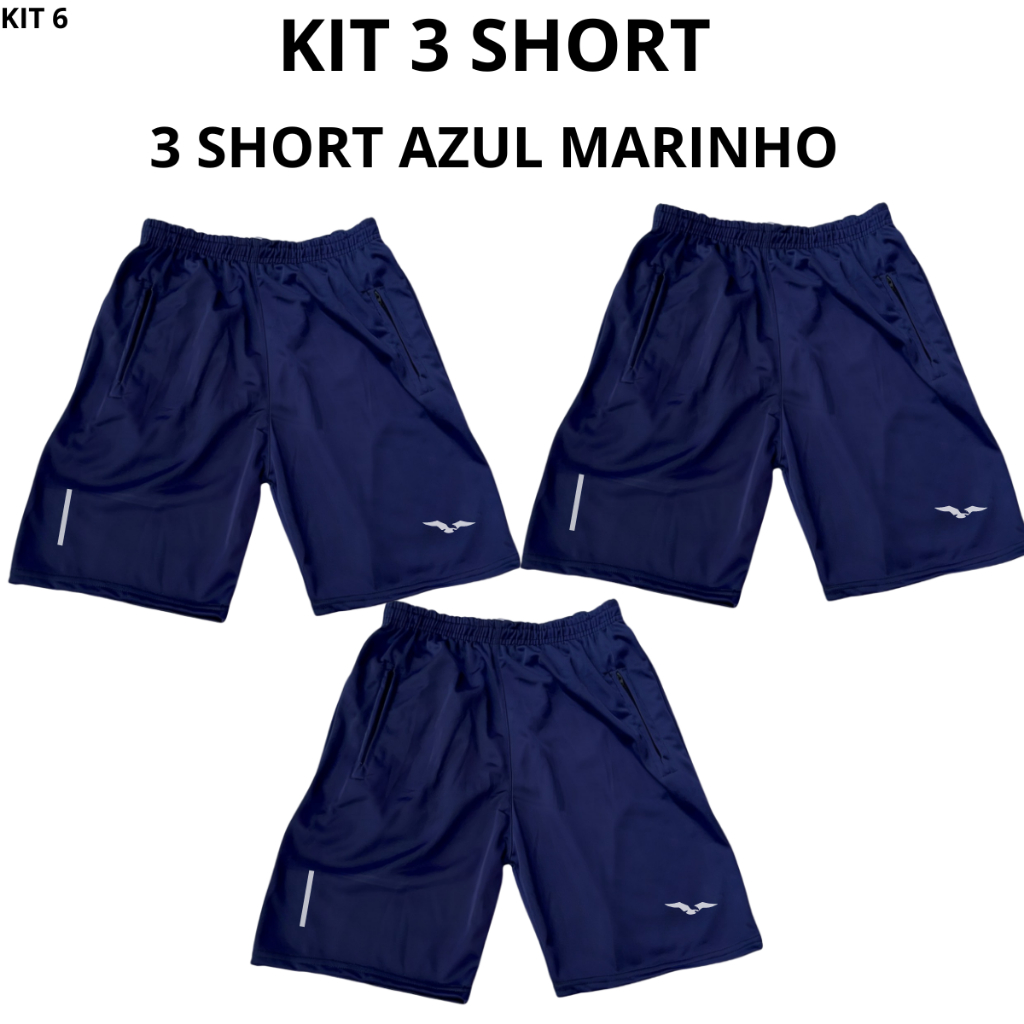 Bermuda Esportiva Com Refletivo Masculina Short Para Corridas e Academia