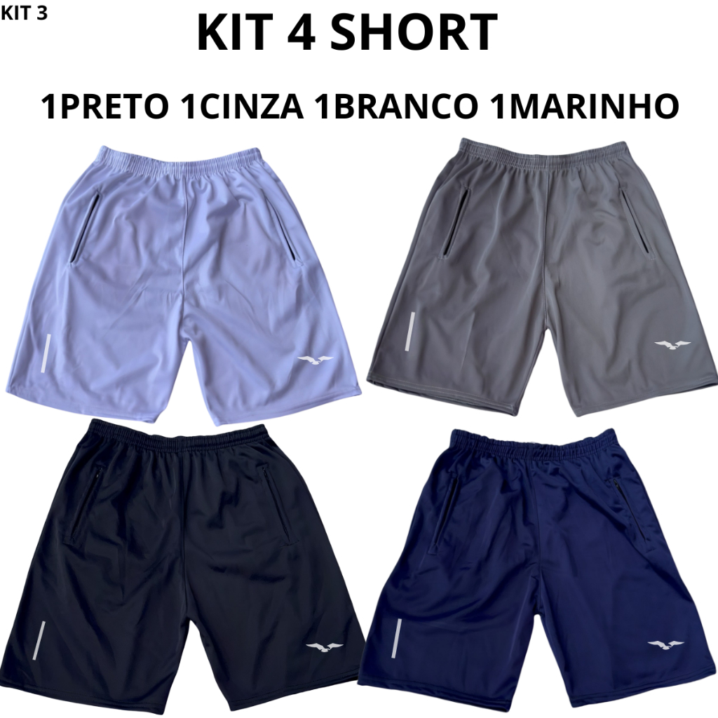 Bermuda Esportiva Com Refletivo Masculina Short Para Corridas e Academia