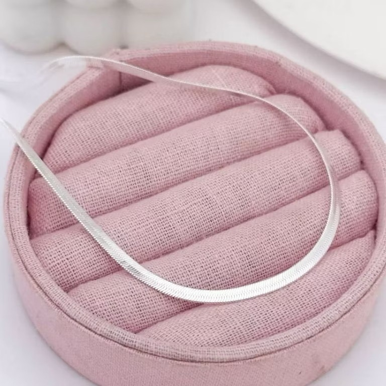 Kit 2 colares femininos vazados de coração duplo + colar Choker banhado a prata 925
