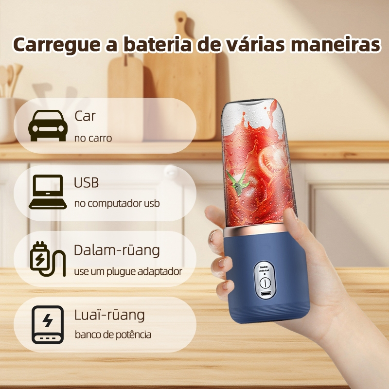 AICOOL Espremedor elétrico espremedor portátil de frutas espremedor de laranja mini liquidificador