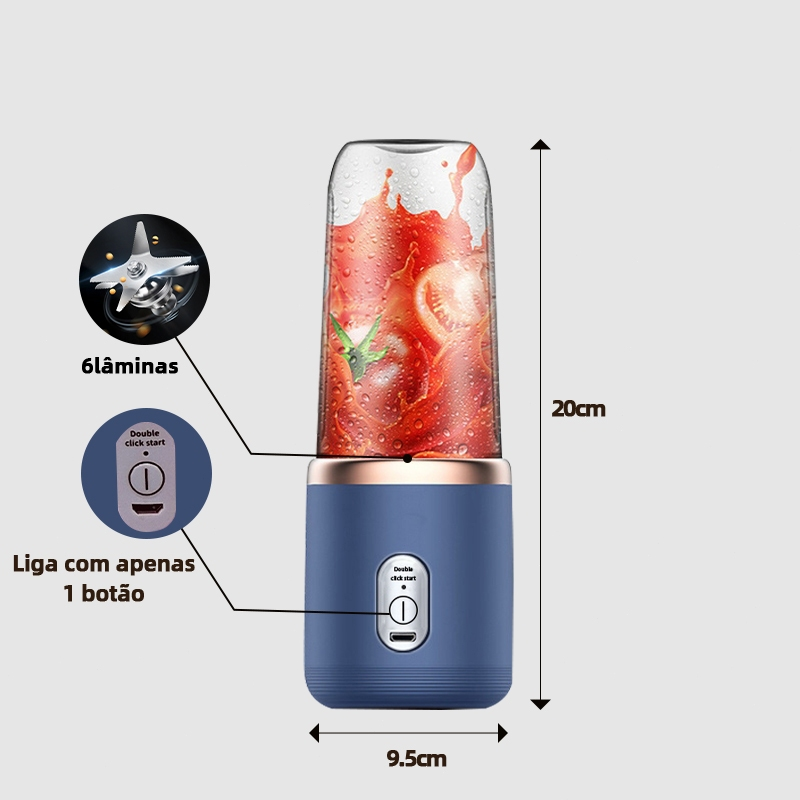 AICOOL Espremedor elétrico espremedor portátil de frutas espremedor de laranja mini liquidificador