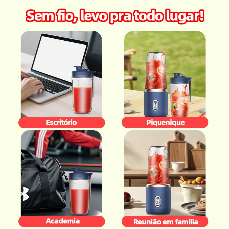 AICOOL Espremedor elétrico espremedor portátil de frutas espremedor de laranja mini liquidificador