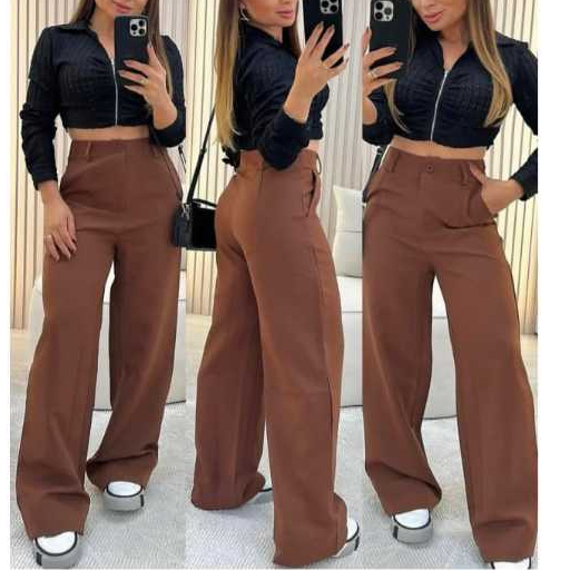 Kit 2 Calça Alfaiataria PREMIUM Cintura Alta Com Bolso PROMOÇÃO