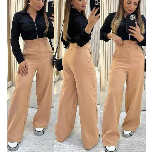 Kit 2 Calça Alfaiataria PREMIUM Cintura Alta Com Bolso PROMOÇÃO