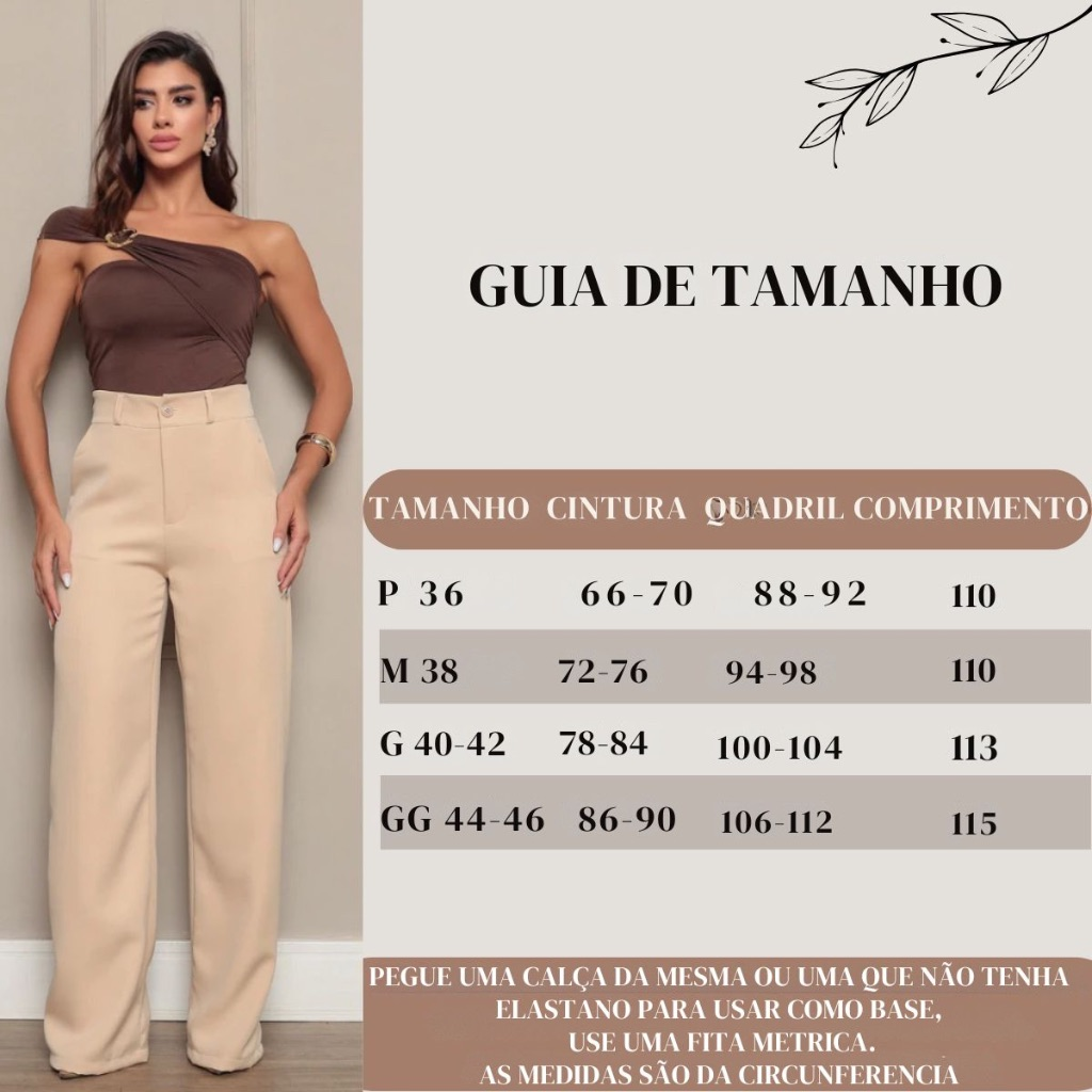 Kit 2 Calça Alfaiataria PREMIUM Cintura Alta Com Bolso PROMOÇÃO