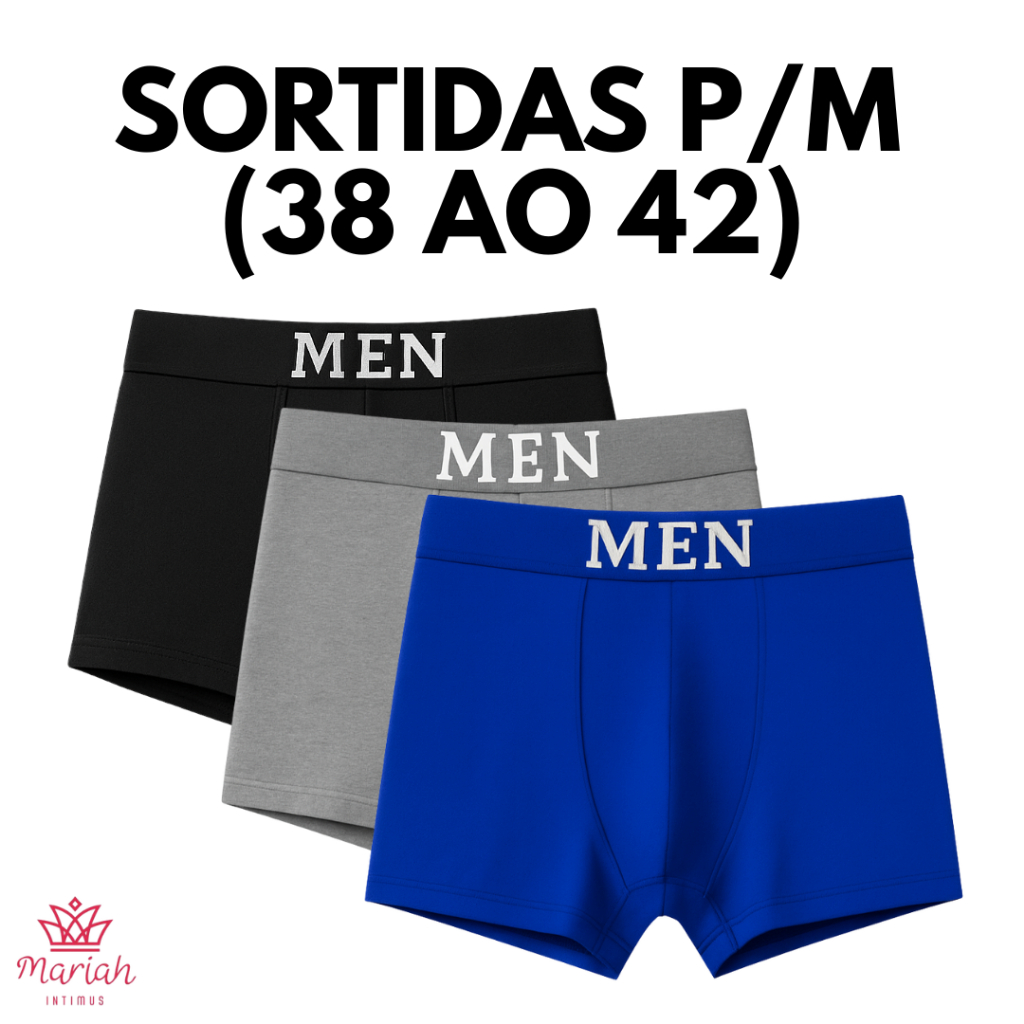 Kit Até 12 Cuecas Boxer Adulto Box Microfibra Premium - Cores Aleatórias