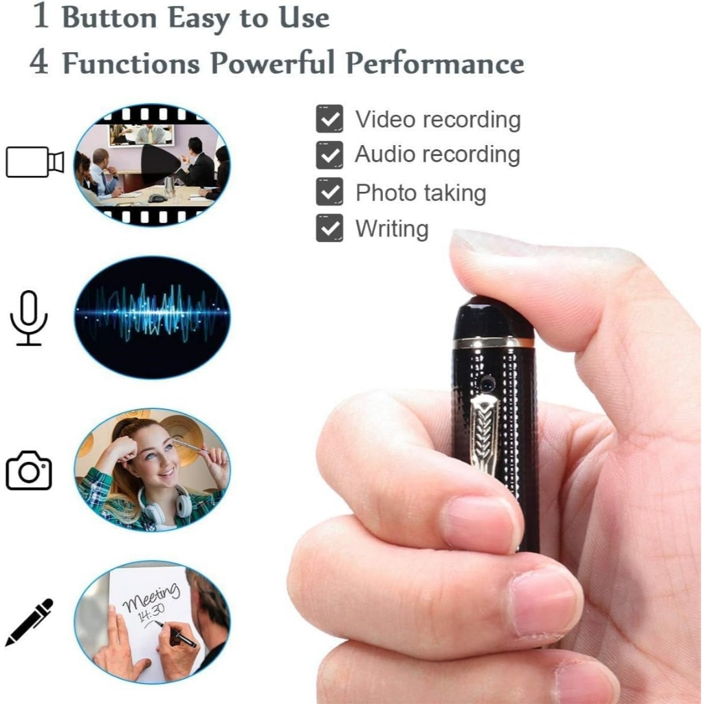 1080P HD Mini Câmera De Bolso Gravador De Áudio E Vídeo Inteligente Caneta Filmadora Para Casa Escritório