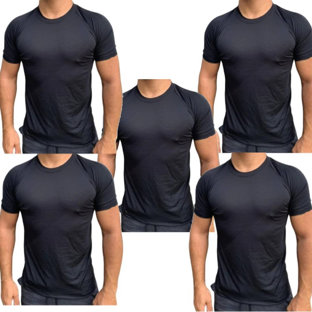 Kit 5 Camisetas Dry Fit Masculina - Casual