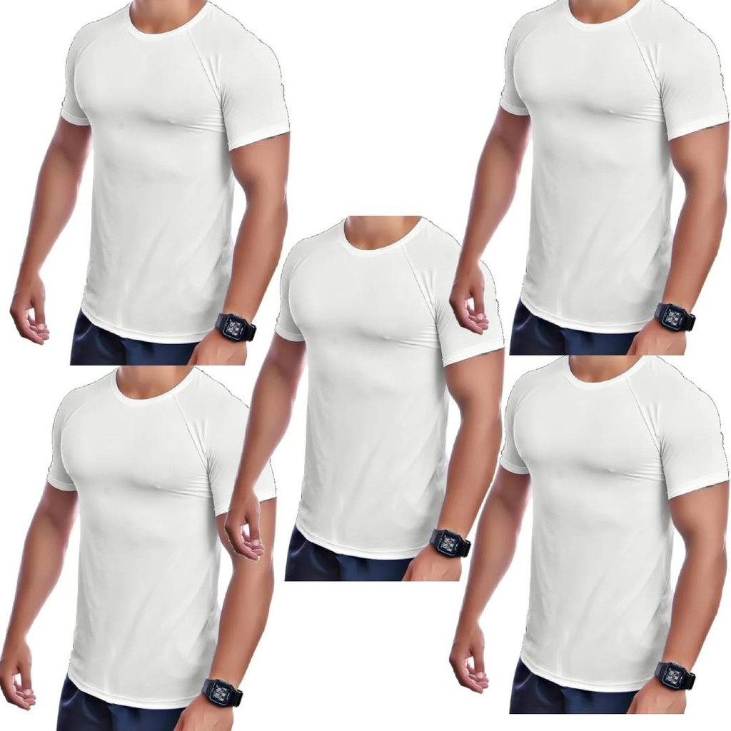 Kit 5 Camisetas Dry Fit Masculina - Casual