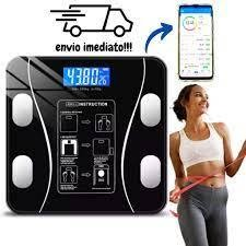 Balança Digital Com Aplicativo Medidora Corporal Bioimpedância até 180kg