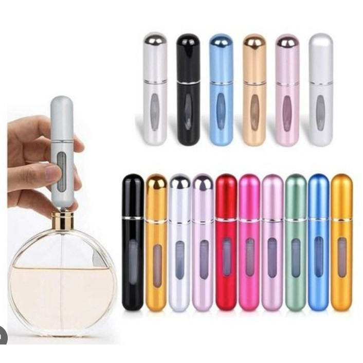 KIT 3 Pcs Porta Perfume Recarregavel Portatil Spray 5ml