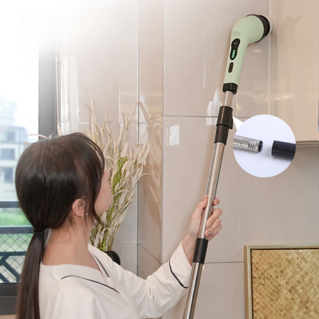 Esfregão Elétrico 9 in 1 Sem fio Escova De Limpeza Pesada Multiuso 360 Recarregável Envio Imediato