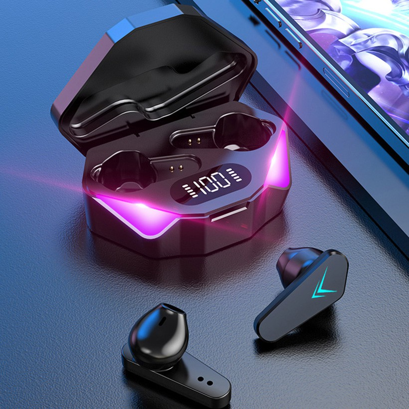 X15 Pro TWS Bluetooth Earbuds Stereo Surround Gaming Microfone Com Cancelamento De Ruído Sem Atraso