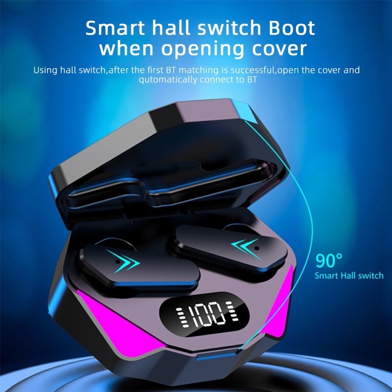 X15 Pro TWS Bluetooth Earbuds Stereo Surround Gaming Microfone Com Cancelamento De Ruído Sem Atraso